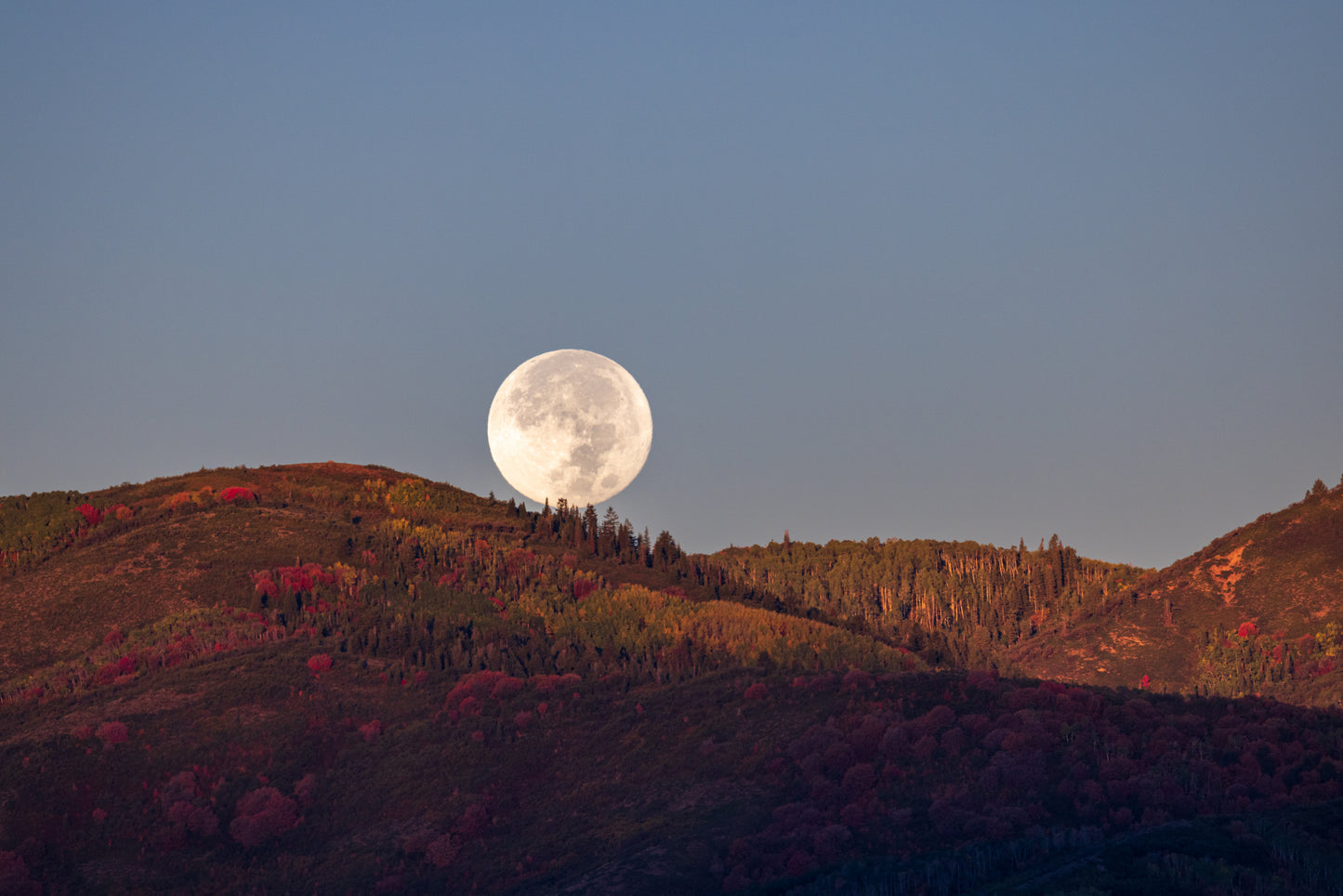 Moonset Over the Wasatch